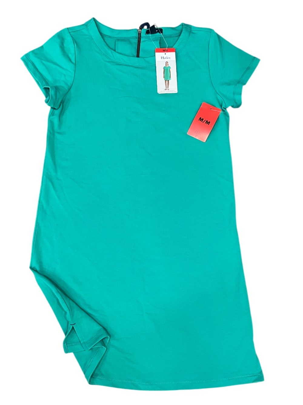 Hatley T-Shirt Dress Cotton Blend Teal Size Medium